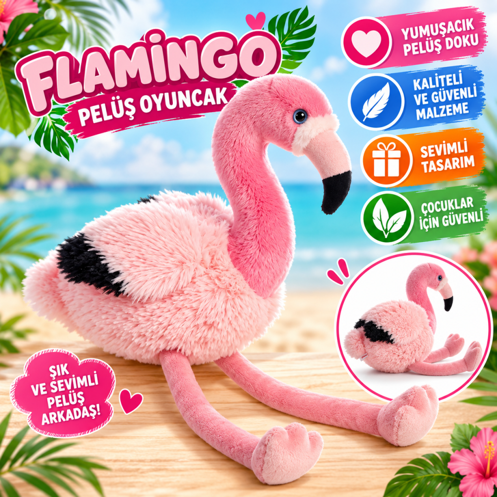 FLAMİNGO PELUŞ OYUNCAK
