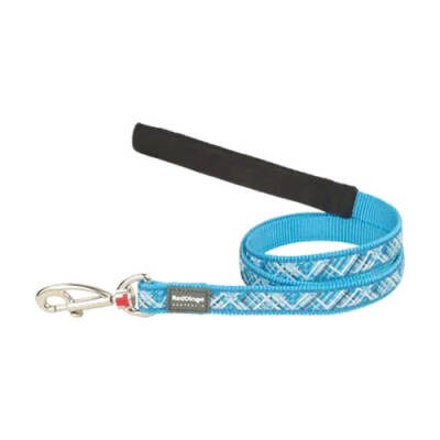 Flanno Desenli Turkuaz Köpek Uzatma Tasması Large 25 Mm 1,2 Mt
