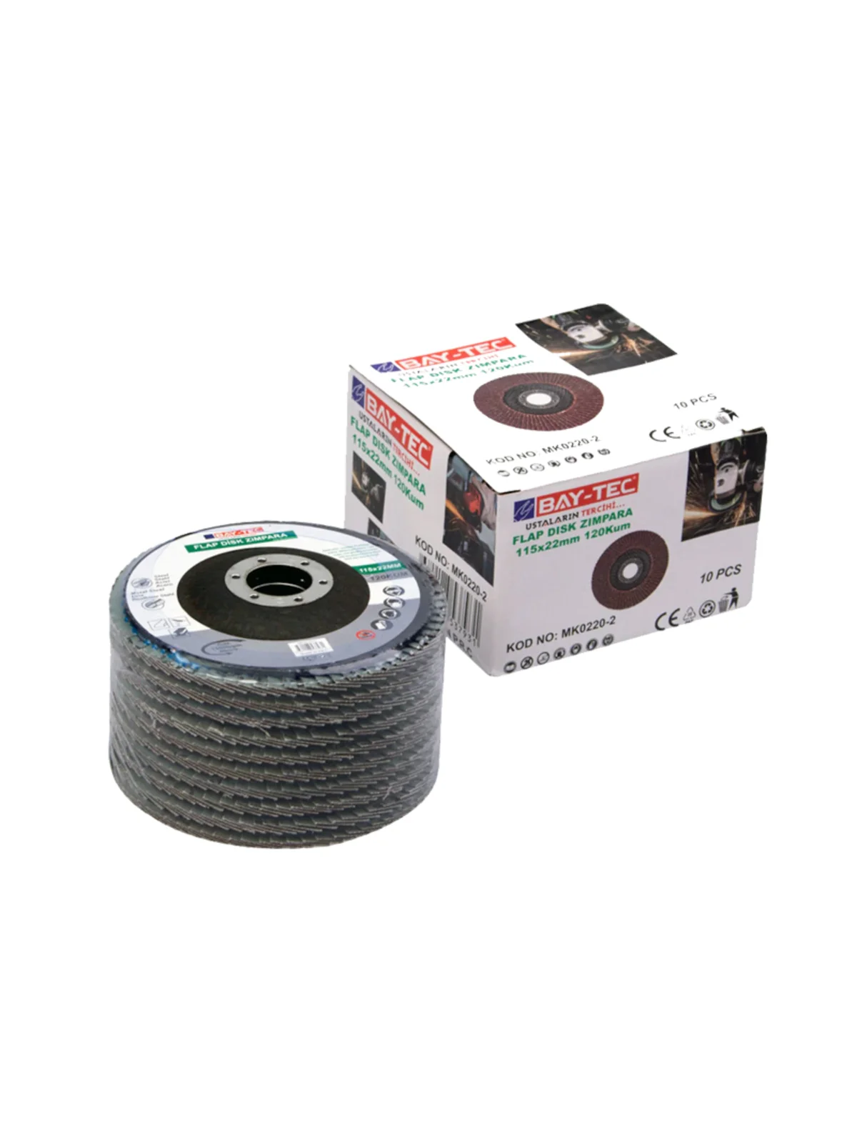 Flap Disk Zımpara Zirkonyum 115 mm 60 Kum  MK0223