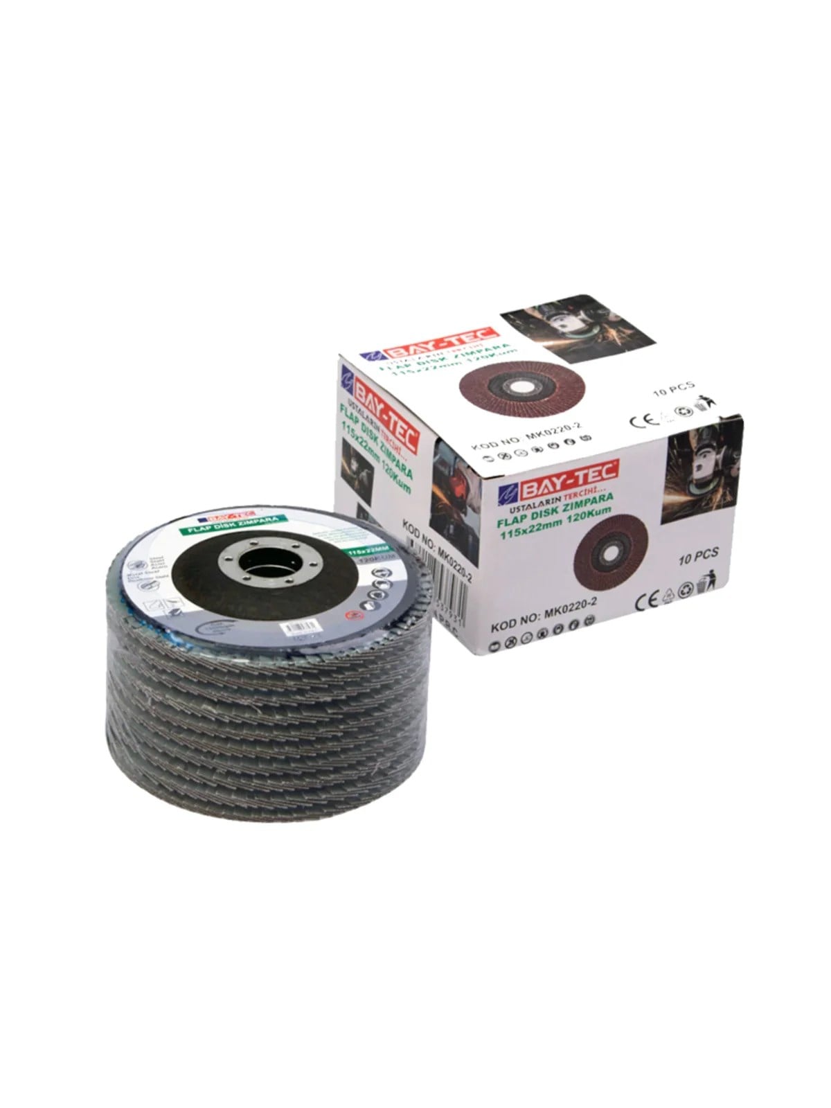 Flap Disk Zımpara Zirkonyum 115 mm 80 Kum  MK0224