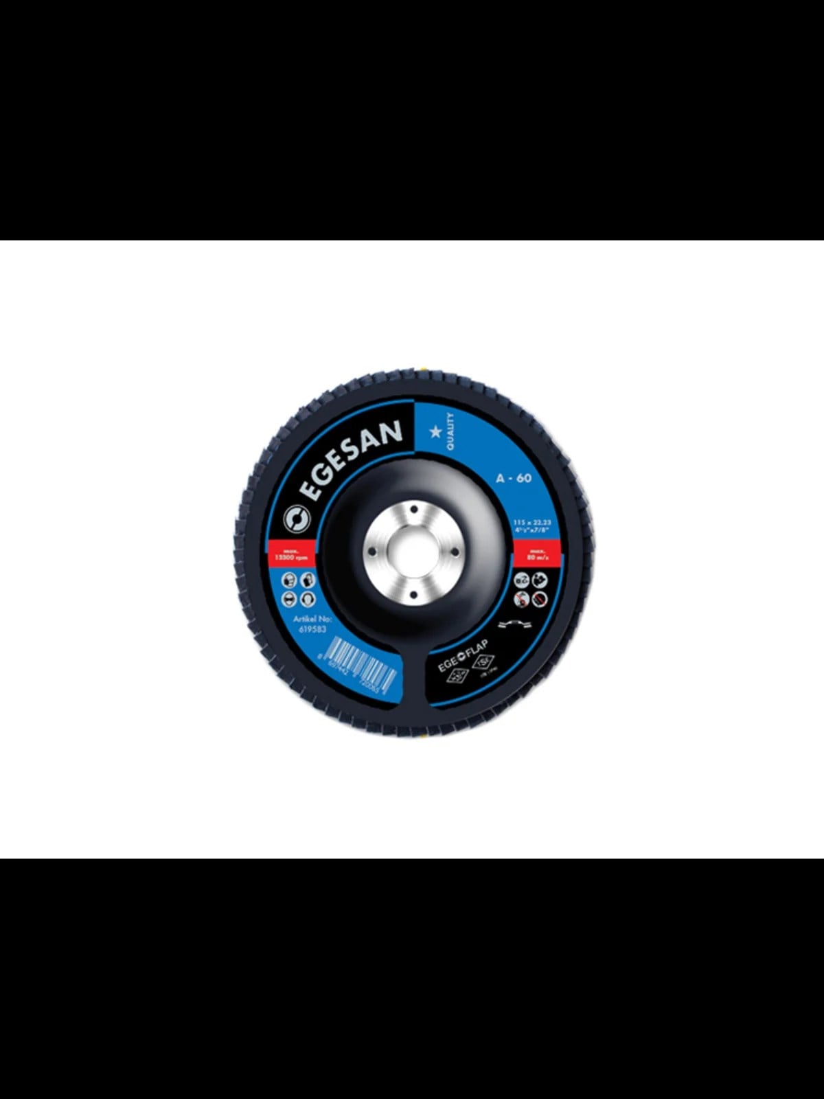Flap Zımpara ZR 115x22 mm 40 Kum Quality Seri