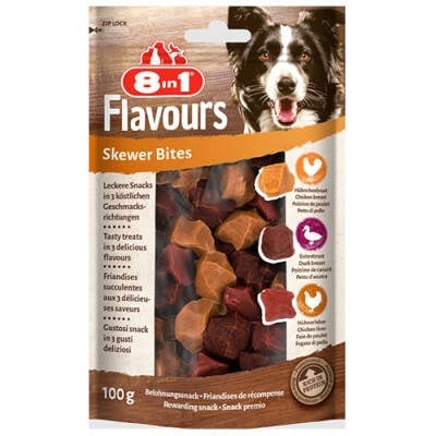 Flavours Skewer Bites Kuşbaşı Dilimli Çiğneme Köpek Ödülü 100 Gr
