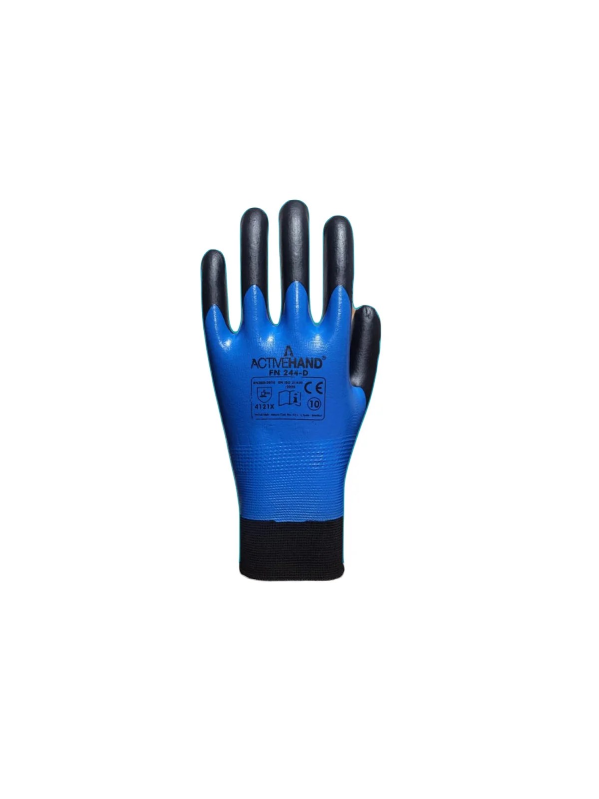 FN 244D NO:10 Çift Katlı Nitril Kaplama Polyester Eldiven