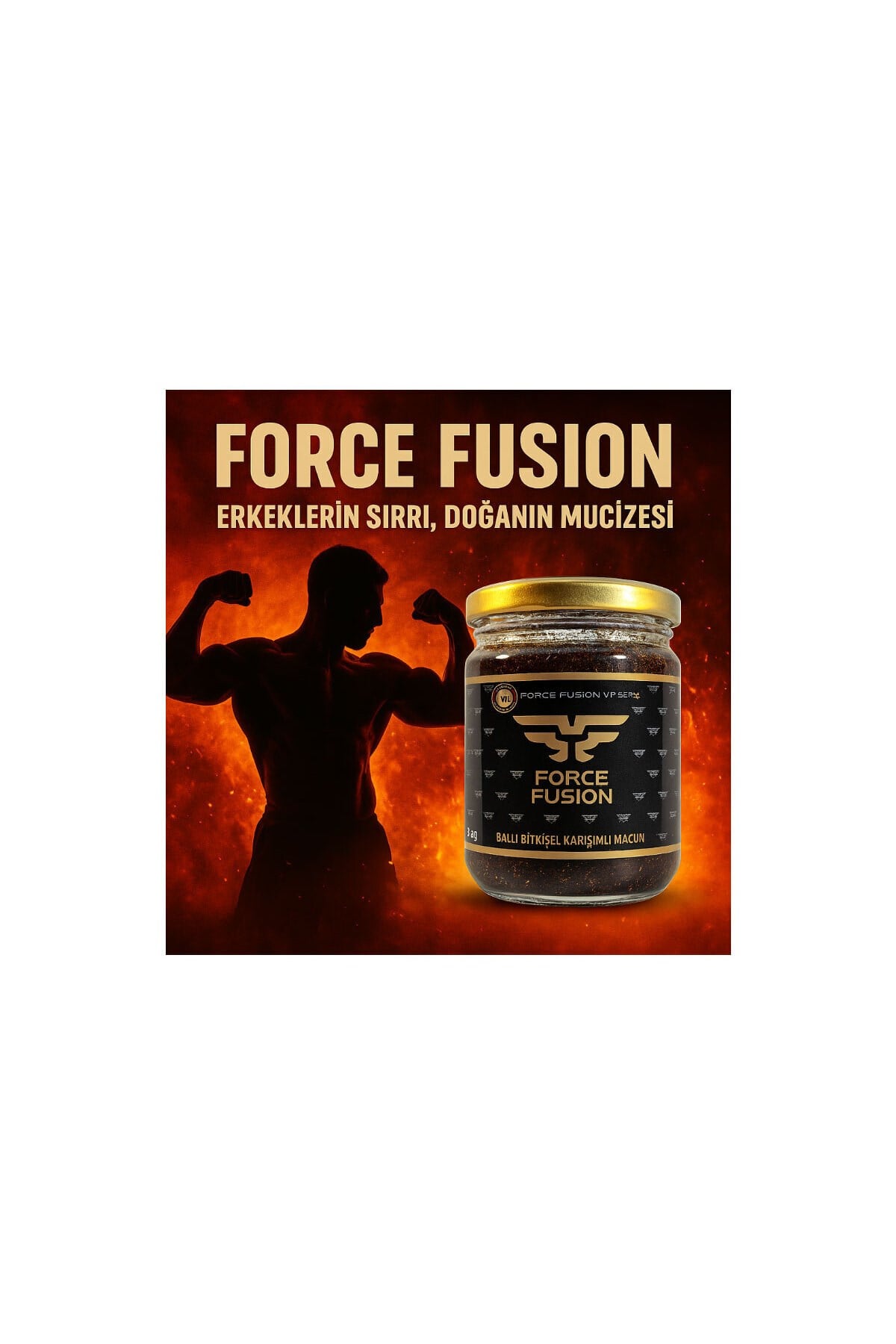 Force Fusion Erkek Özel Sorundan Koruyan Destekleyici 240 gr x 2 adet + Çörek Otu Yağı