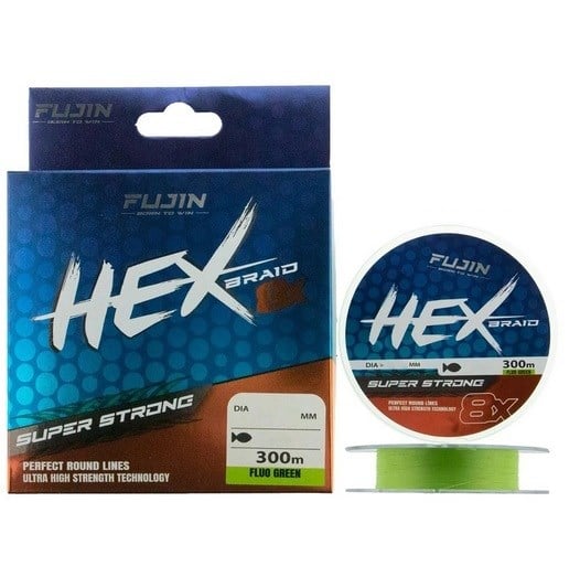 Fujin Hex Braid 8x 300mt Fluo Green PE İp Misina - 0.10MM