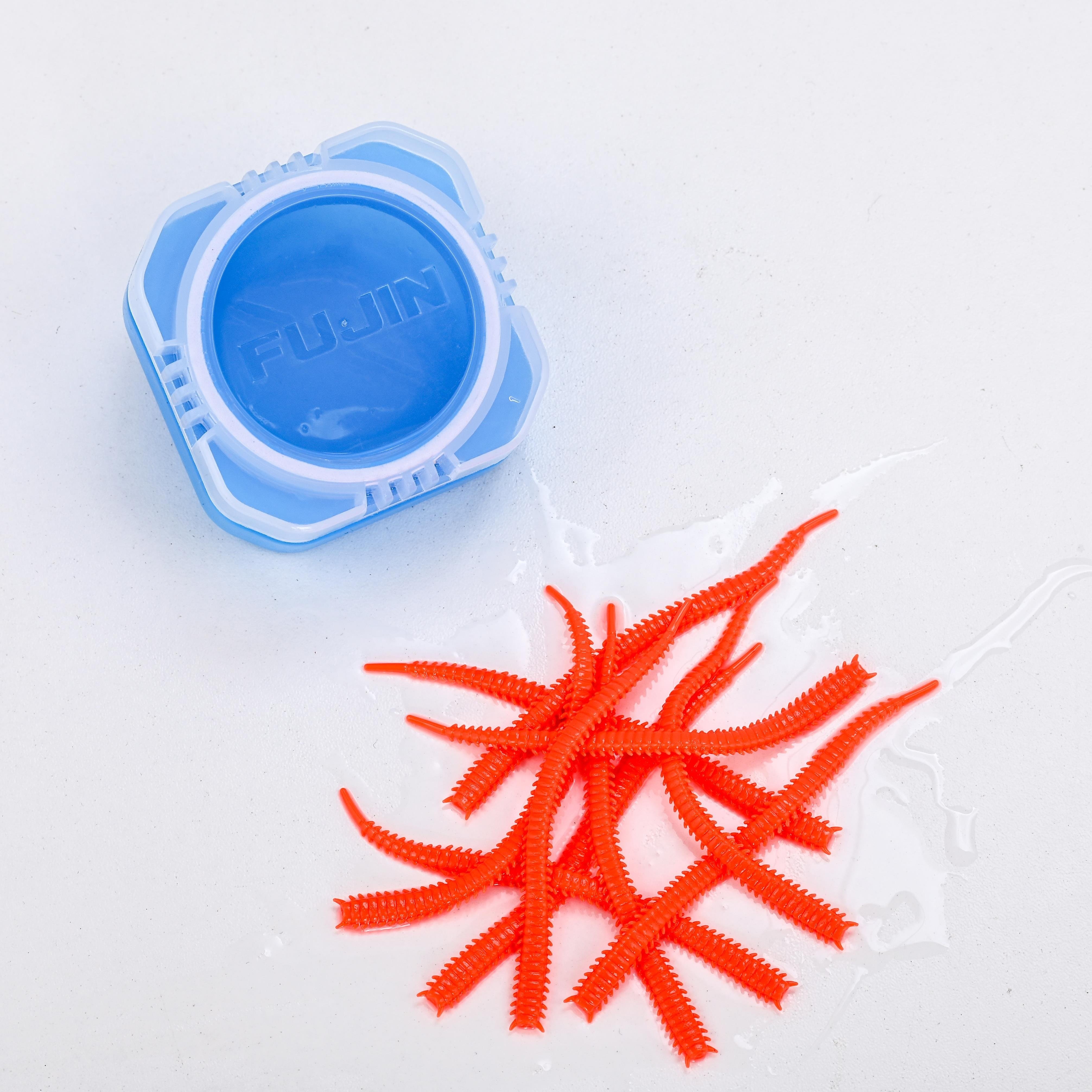 Fujin Mad Worm 9cm Saklama Kutulu LRF Silikonu - UV ORANGE
