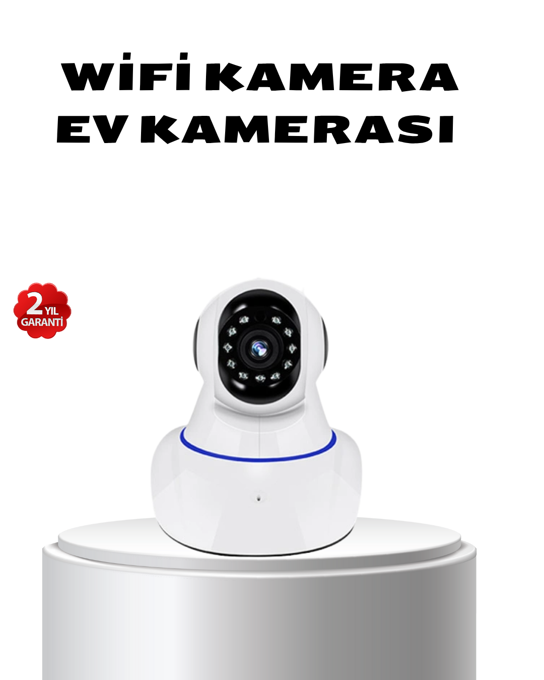 Full HD Akıllı IP Kamera Gece Görüşlü, Hareket Sensörlü, Çift Yönlü Ses ve Online Kayıt Özellikli