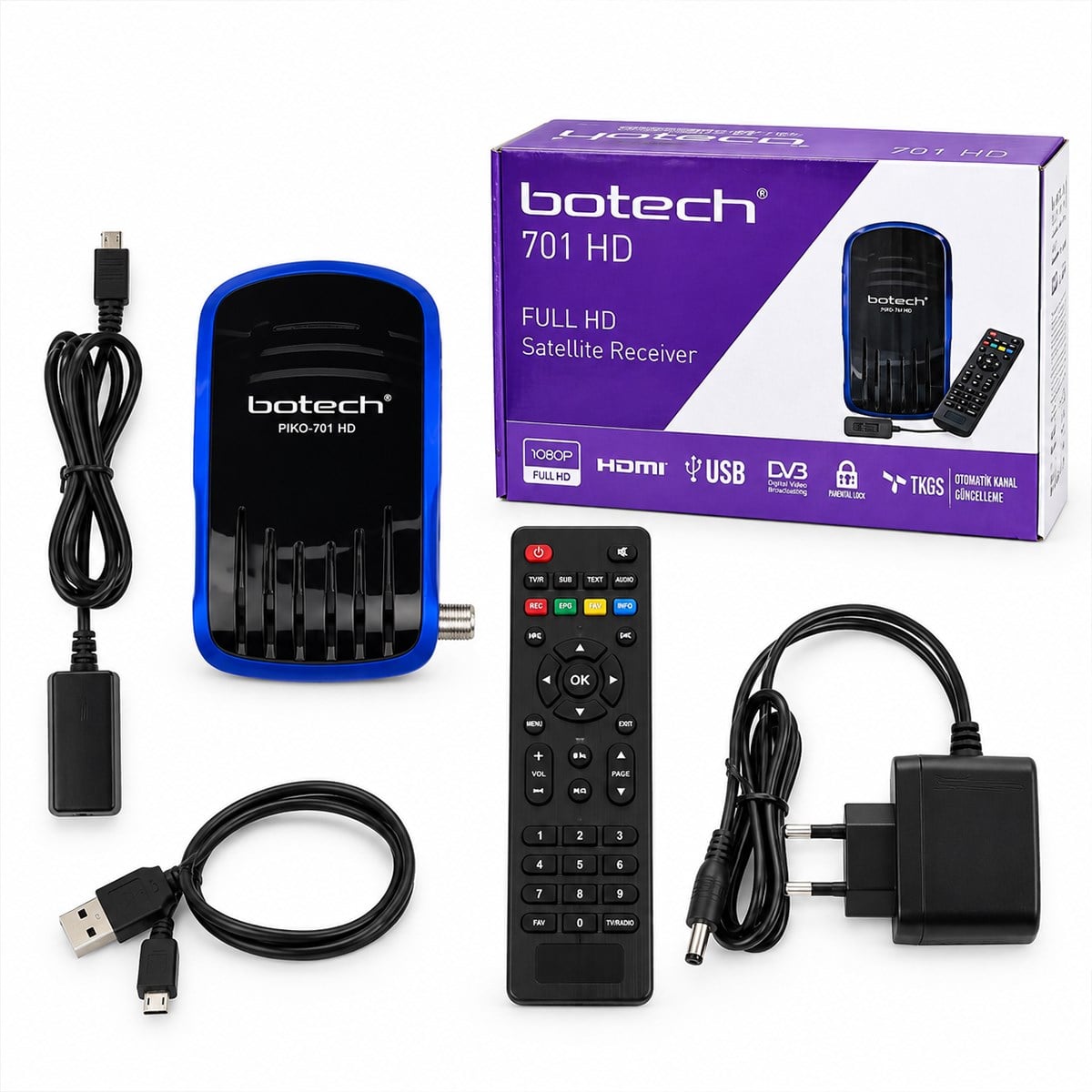 Full HD Dijital Uydu Alıcısı HDMI USB WiFi