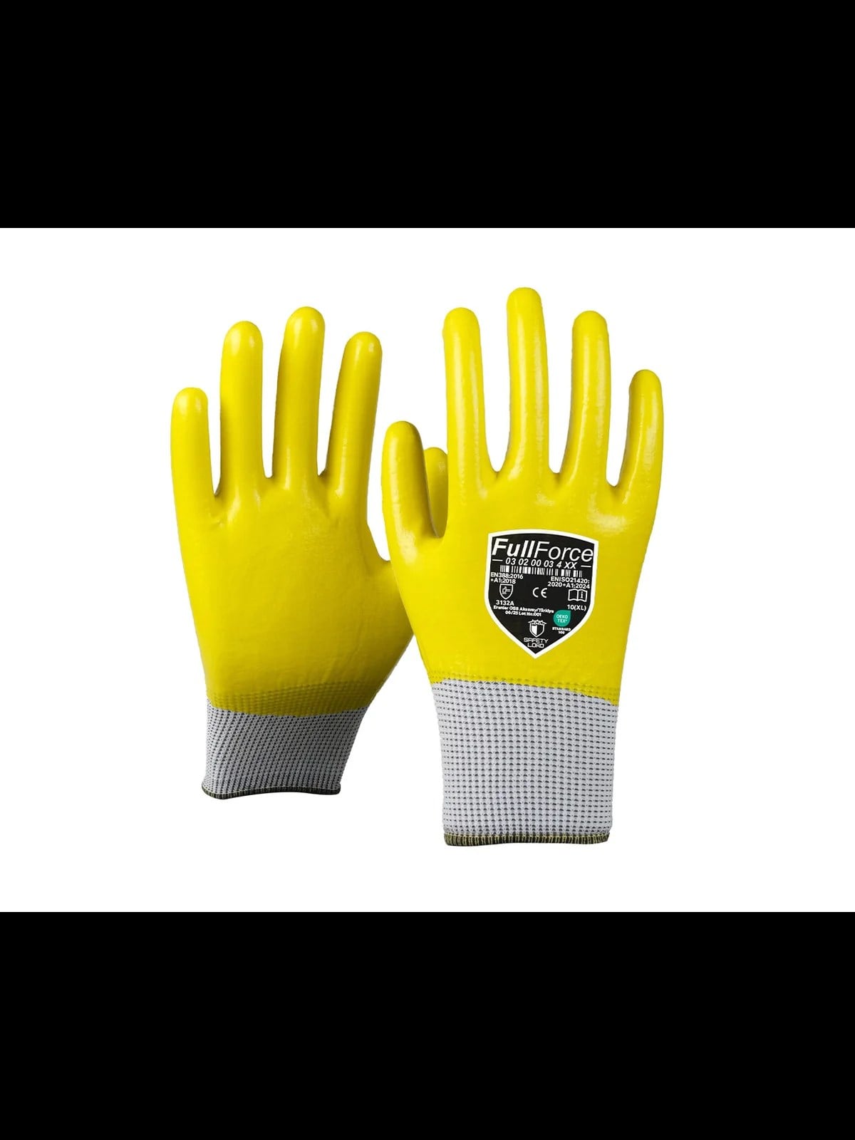 Fullforce Sarı Tam Kaplı Beyaz Polyester Eldiven M - No:8