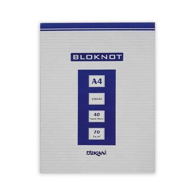 G0379 A4 40 Yaprak Masa Bloknot Çizgili
