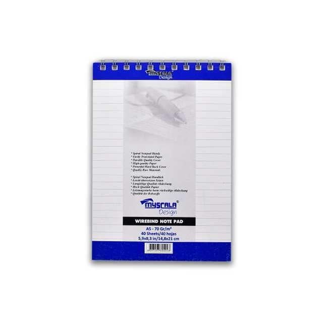G0405 A5 40 Yaprak Spiralli Bloknot Çizgili
