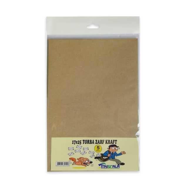 G4119 17*25 5 li Torba Zarf Kraft