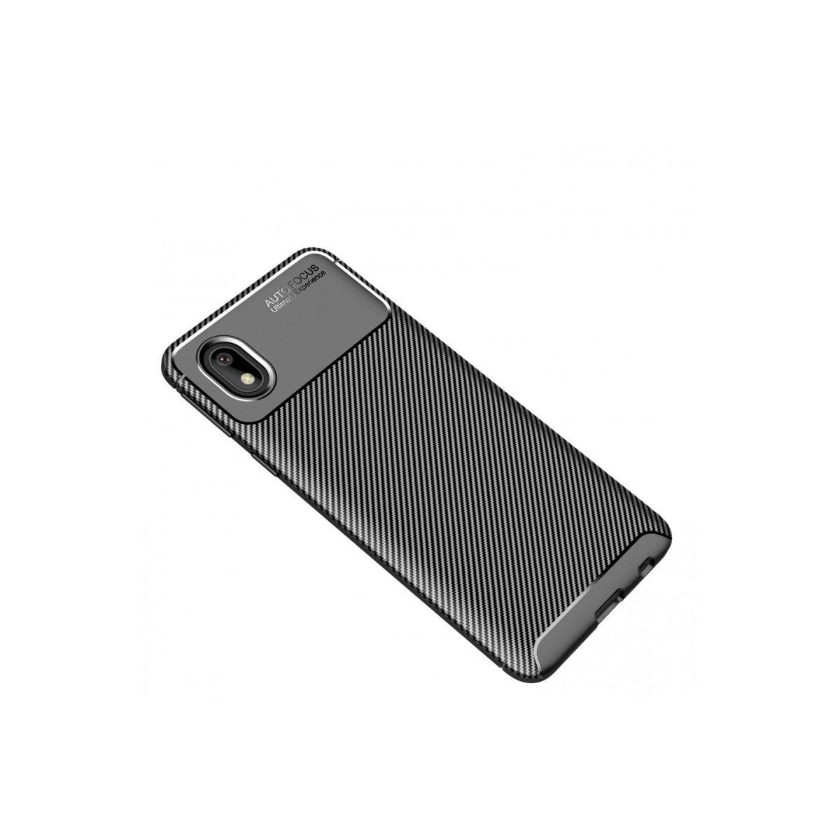 Galaxy A01 Core Kılıf Auto Focus Karbon Kapak - Siyah