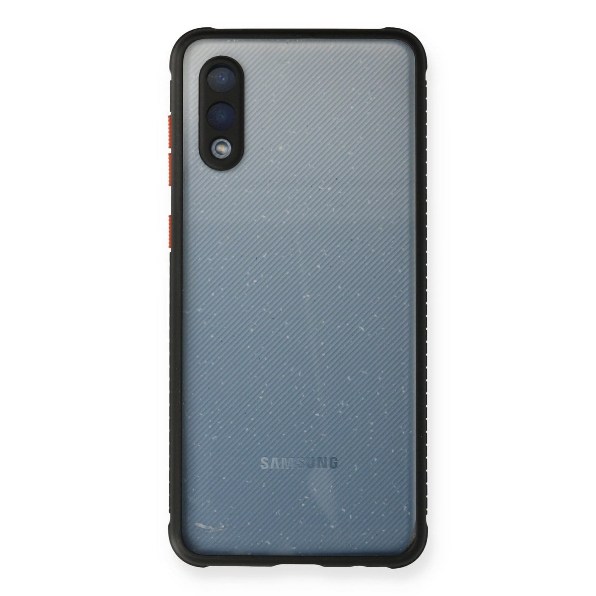 Galaxy A02 Kılıf Miami Şeffaf Silikon - Siyah