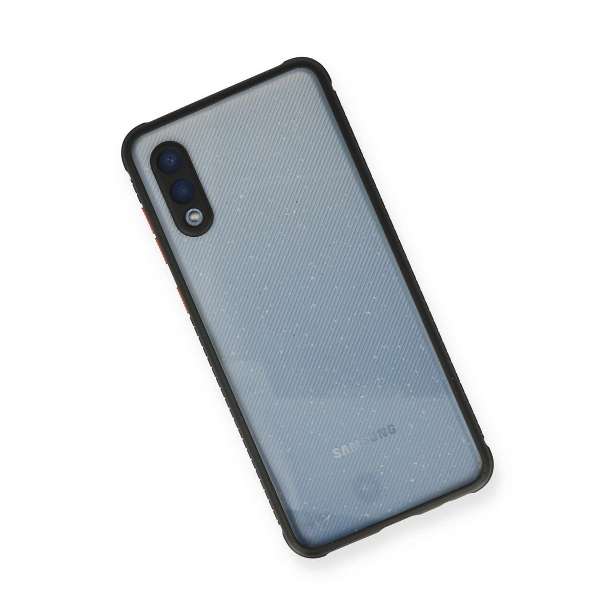 Galaxy A02 Kılıf Miami Şeffaf Silikon - Siyah
