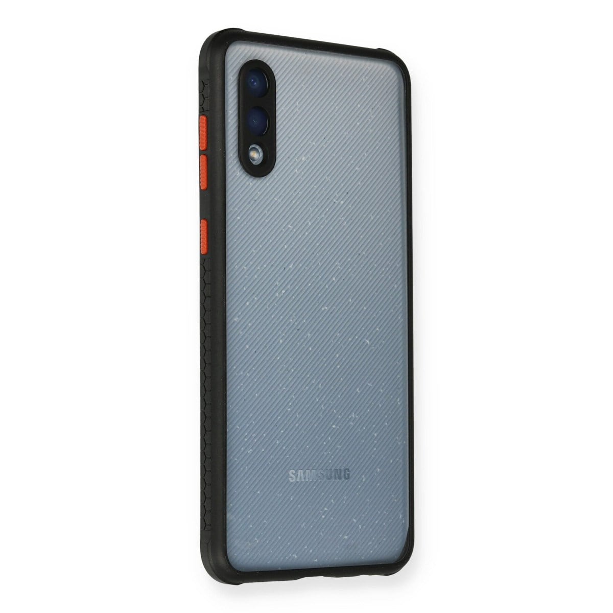 Galaxy A02 Kılıf Miami Şeffaf Silikon - Siyah