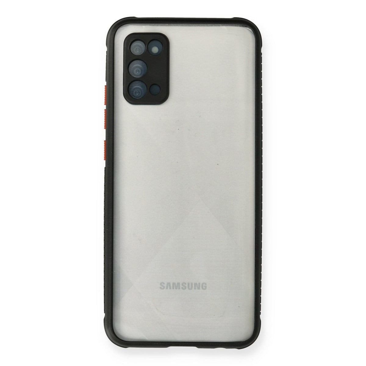 Galaxy A02S Kılıf Miami Şeffaf Silikon - Siyah