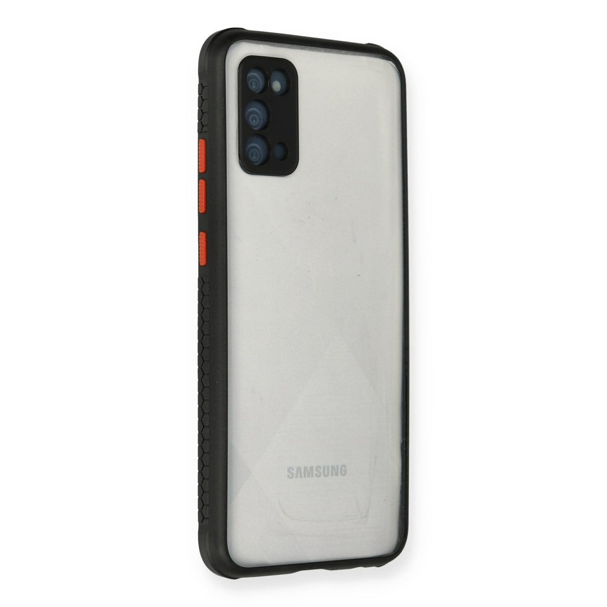 Galaxy A02S Kılıf Miami Şeffaf Silikon - Siyah
