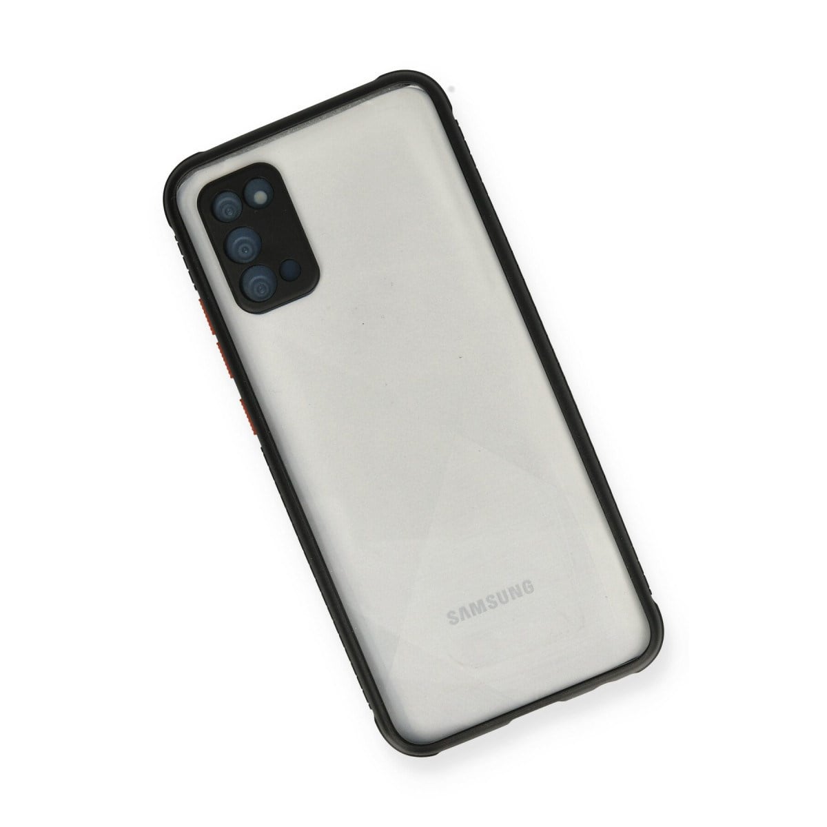 Galaxy A02S Kılıf Miami Şeffaf Silikon - Siyah