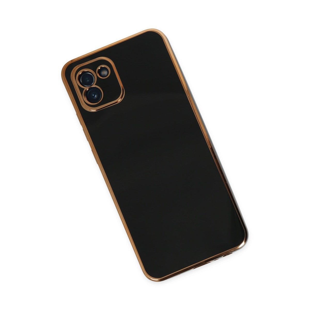 Galaxy A03 Kılıf Volet Silikon - Siyah