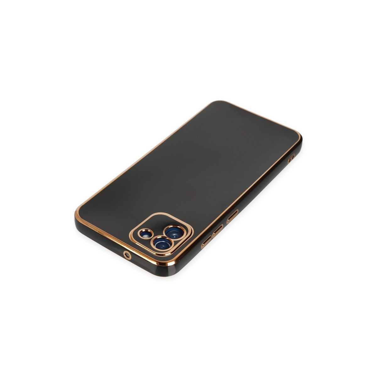 Galaxy A03 Kılıf Volet Silikon - Siyah