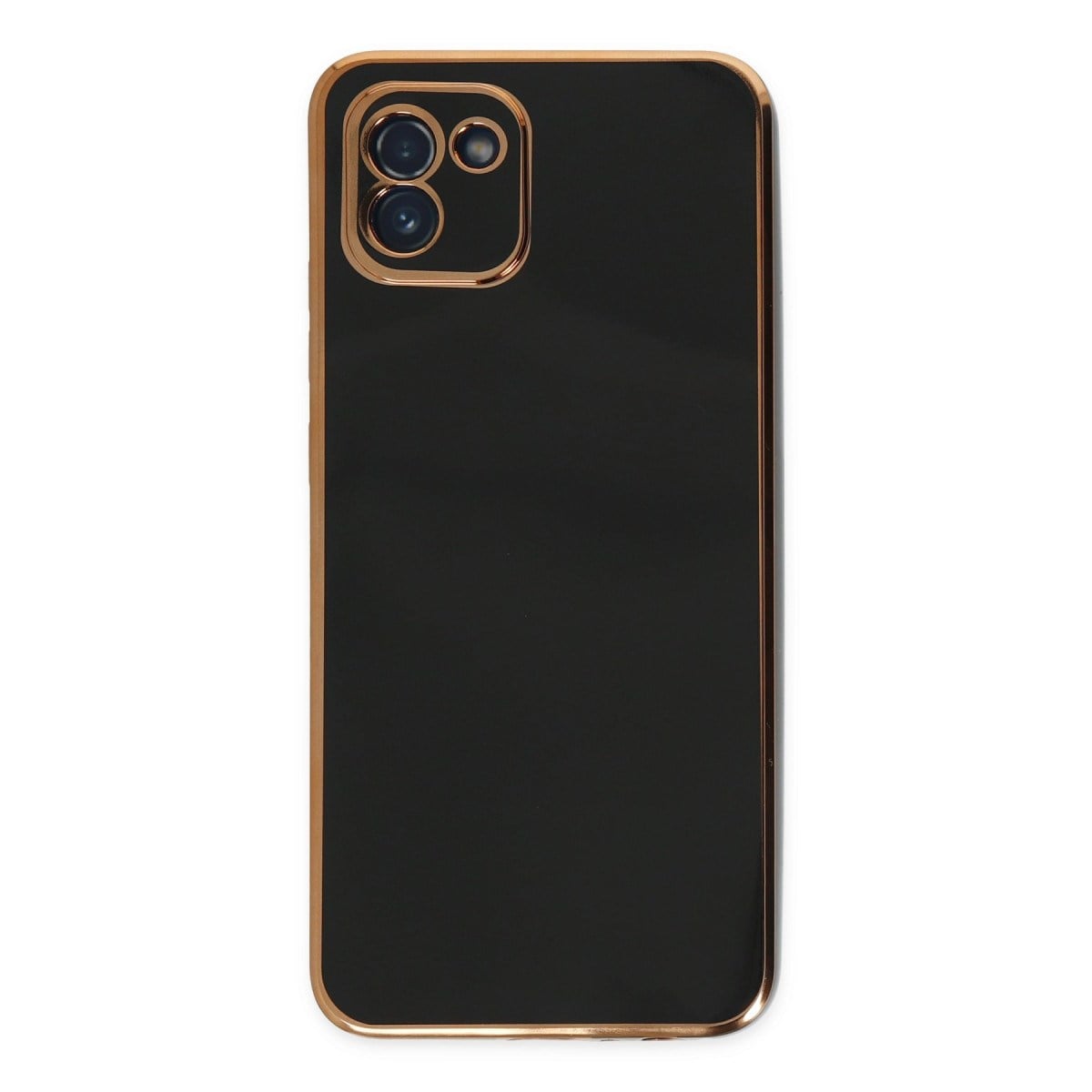 Galaxy A03 Kılıf Volet Silikon - Siyah