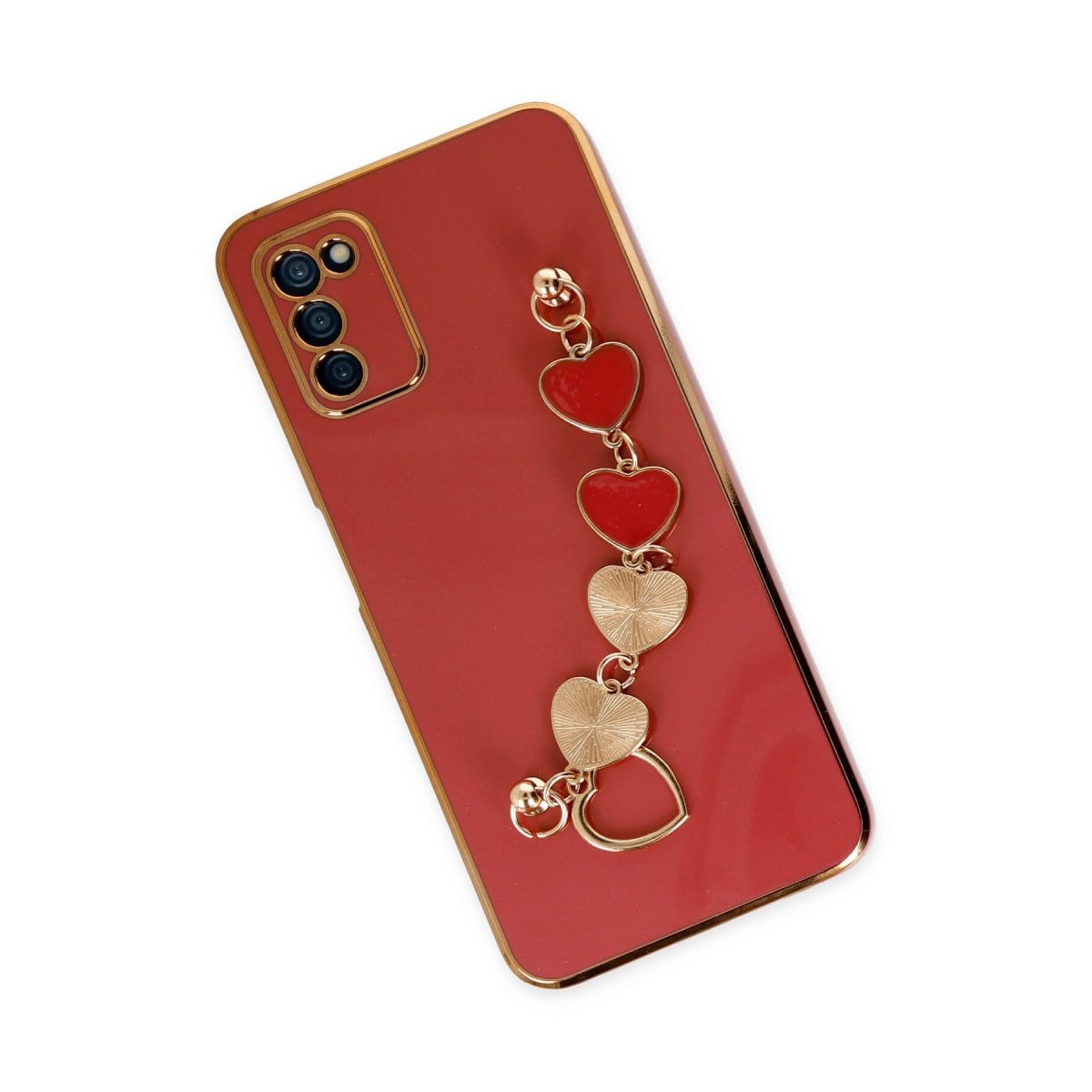 Galaxy A03S Kılıf Esila Silikon - Kırmızı