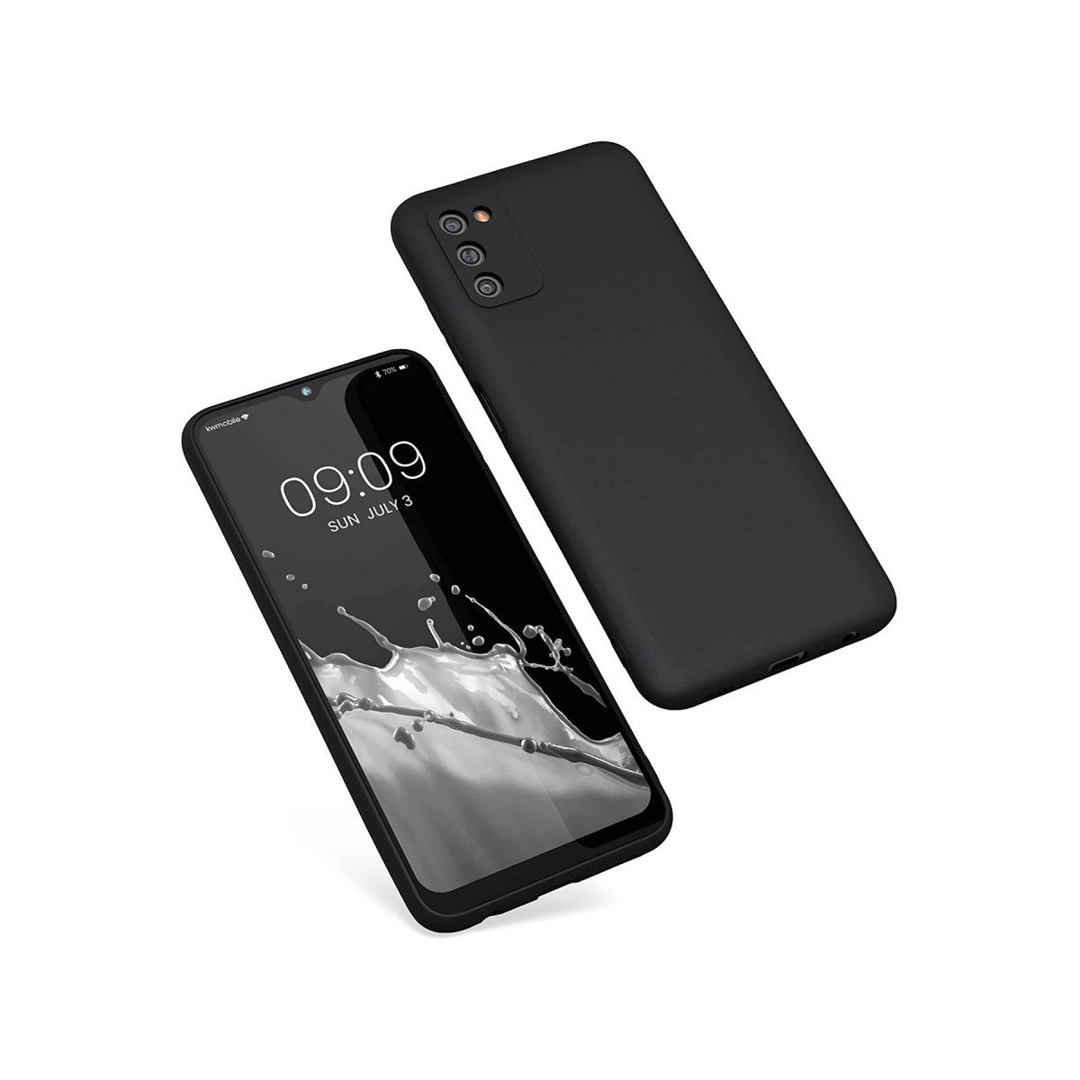 Galaxy A03S Kılıf First Silikon - Siyah