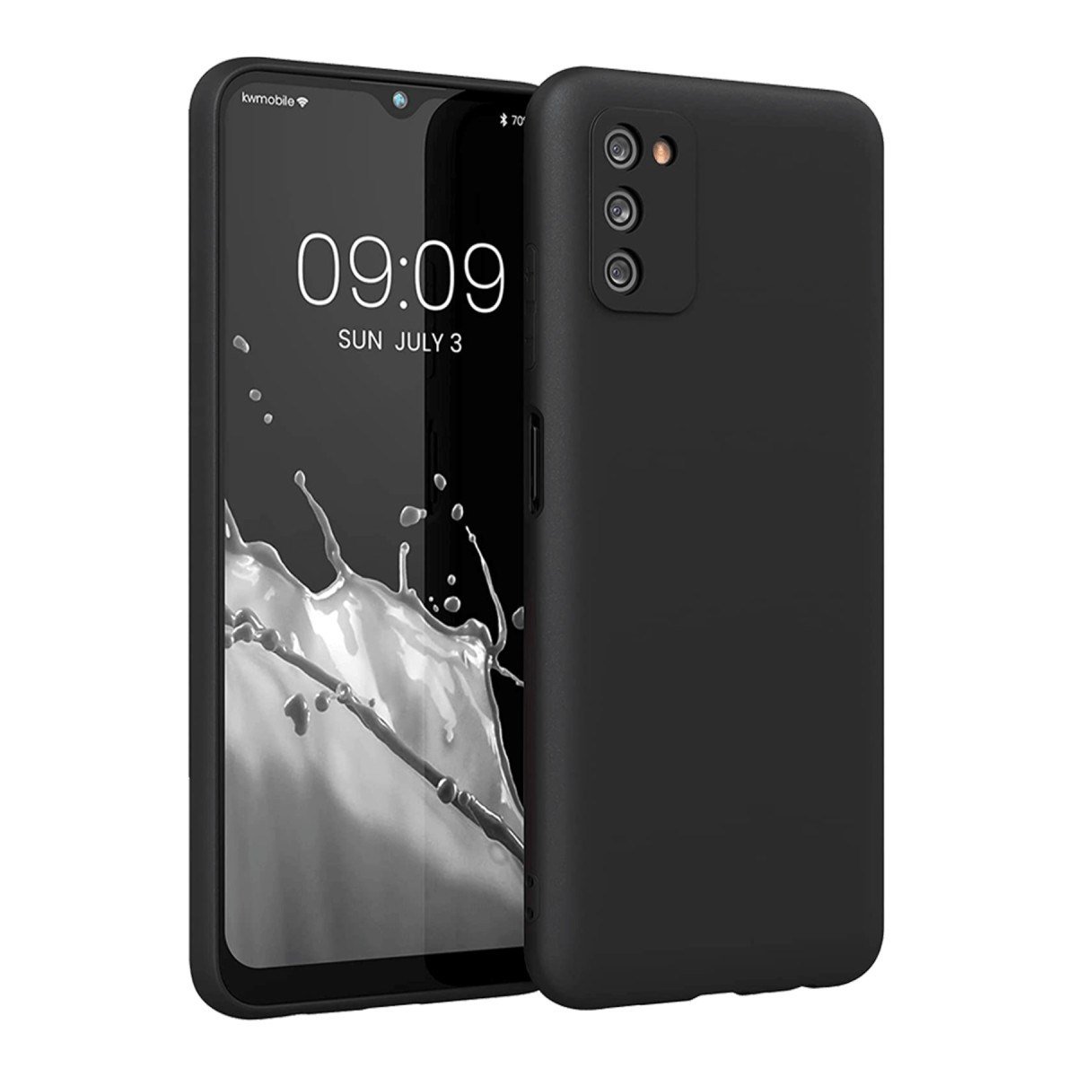 Galaxy A03S Kılıf First Silikon - Siyah
