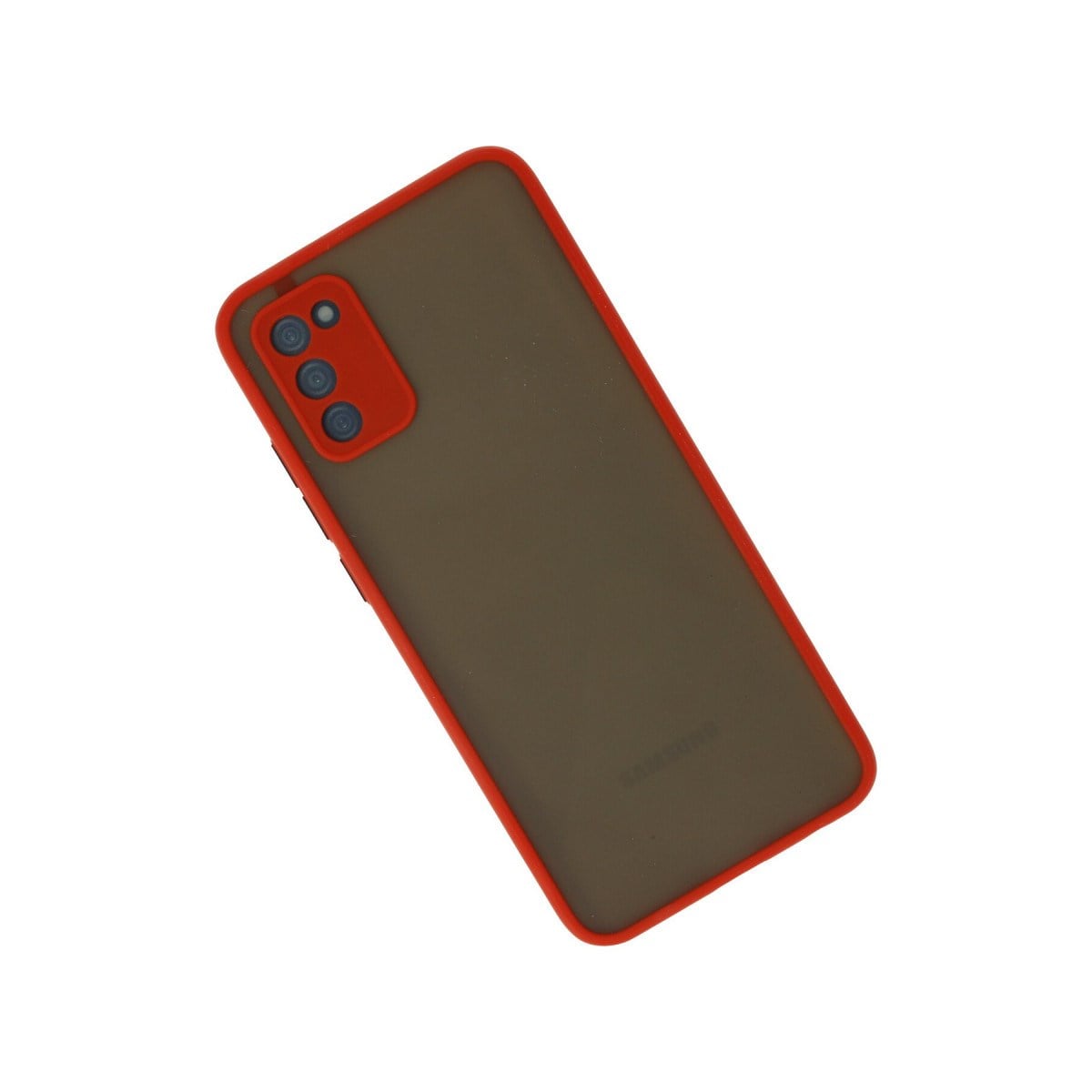 Galaxy A03S Kılıf Montreal Silikon Kapak - Kırmızı