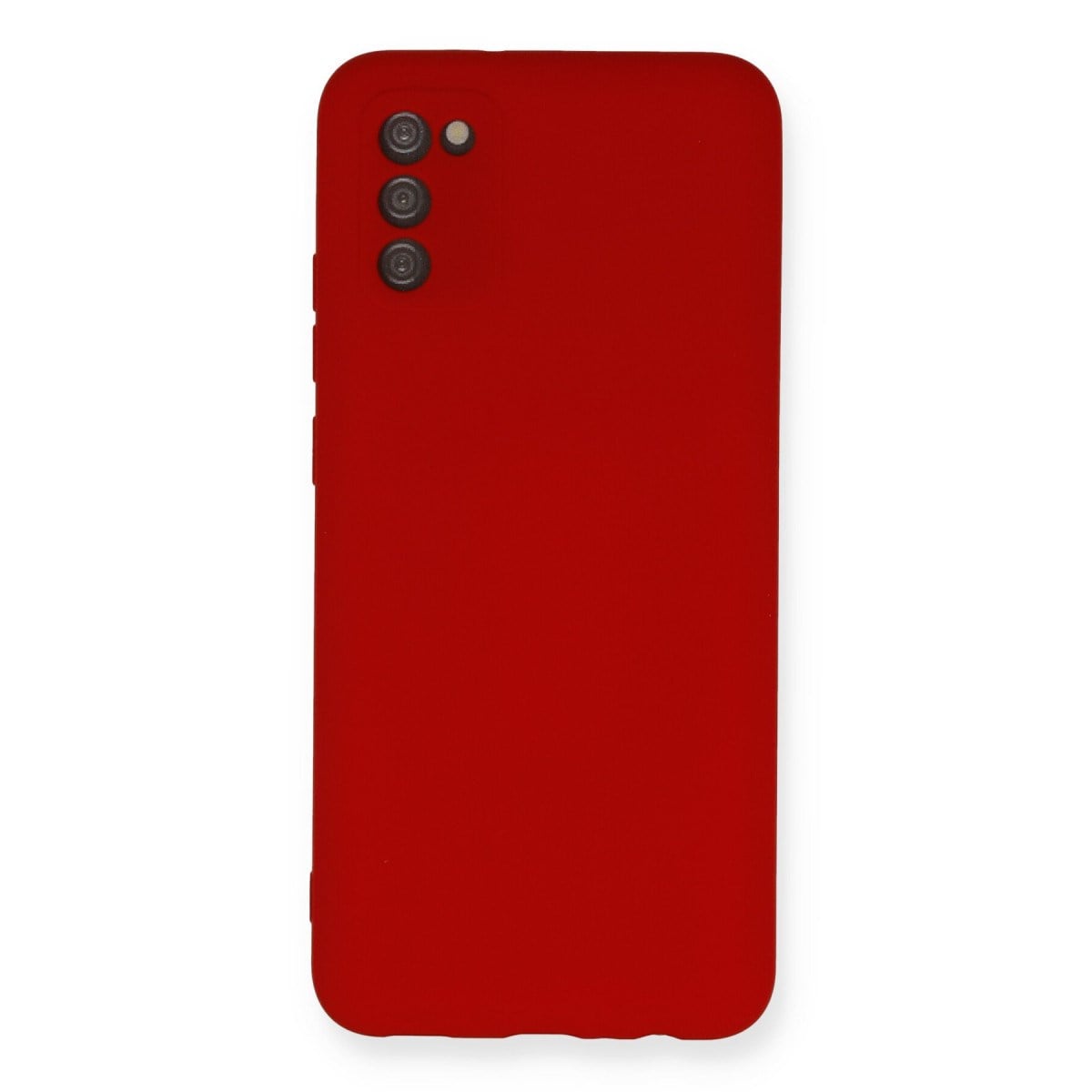 Galaxy A03S Kılıf Nano içi Kadife Silikon - Kırmızı