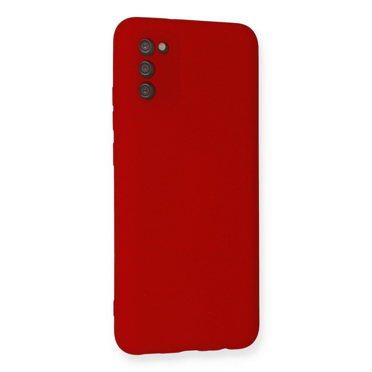 Galaxy A03S Kılıf Nano içi Kadife Silikon - Kırmızı