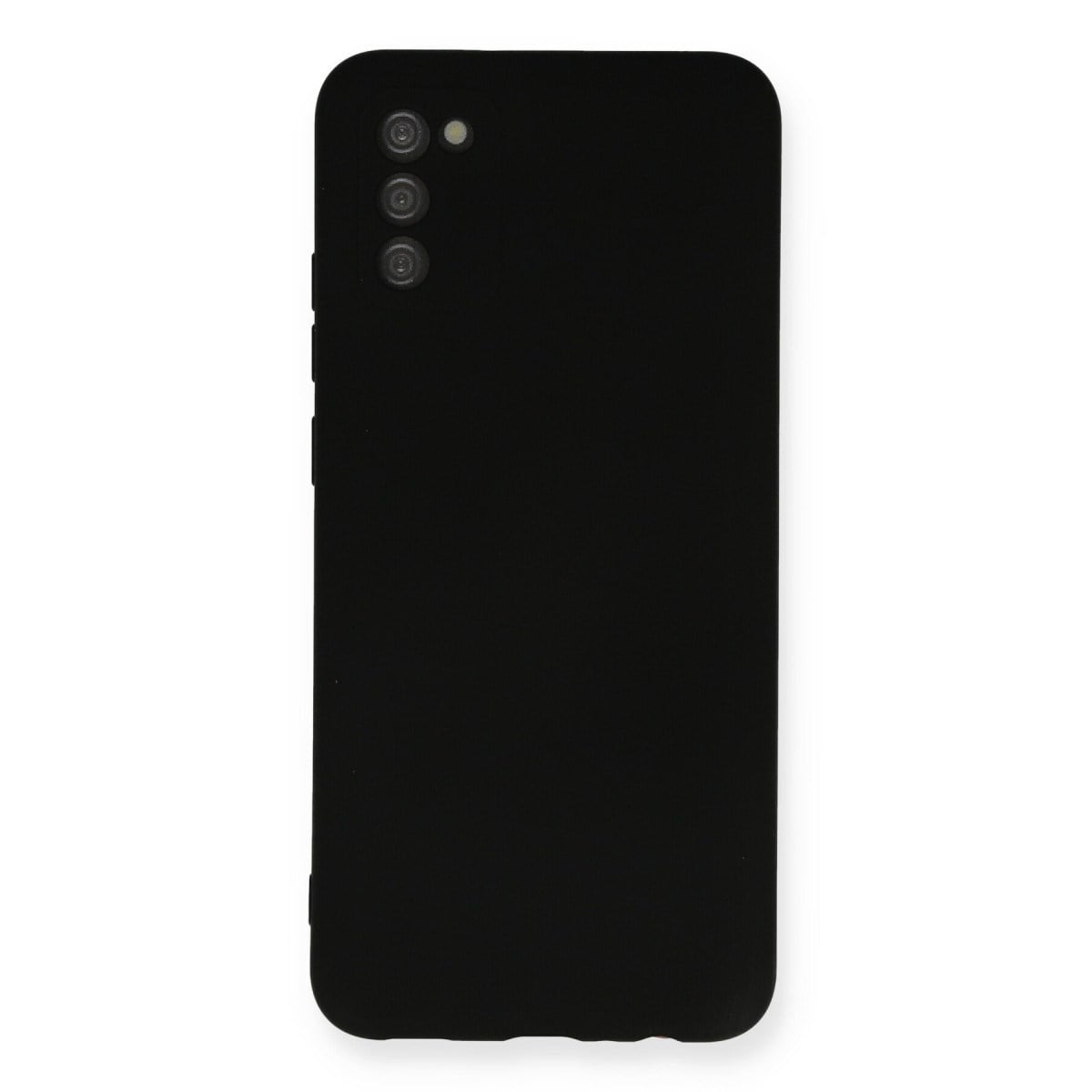 Galaxy A03S Kılıf Nano içi Kadife Silikon - Siyah