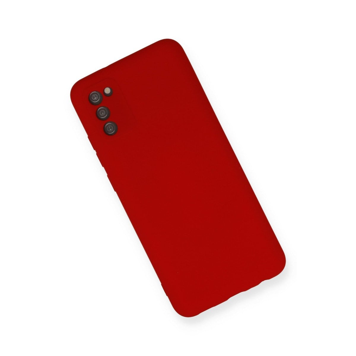 Galaxy A03S Kılıf Nano içi Kadife Silikon - Kırmızı