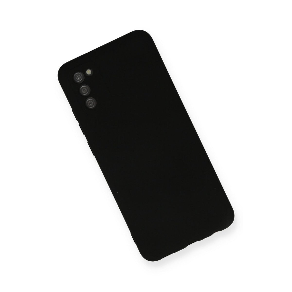 Galaxy A03S Kılıf Nano içi Kadife Silikon - Siyah