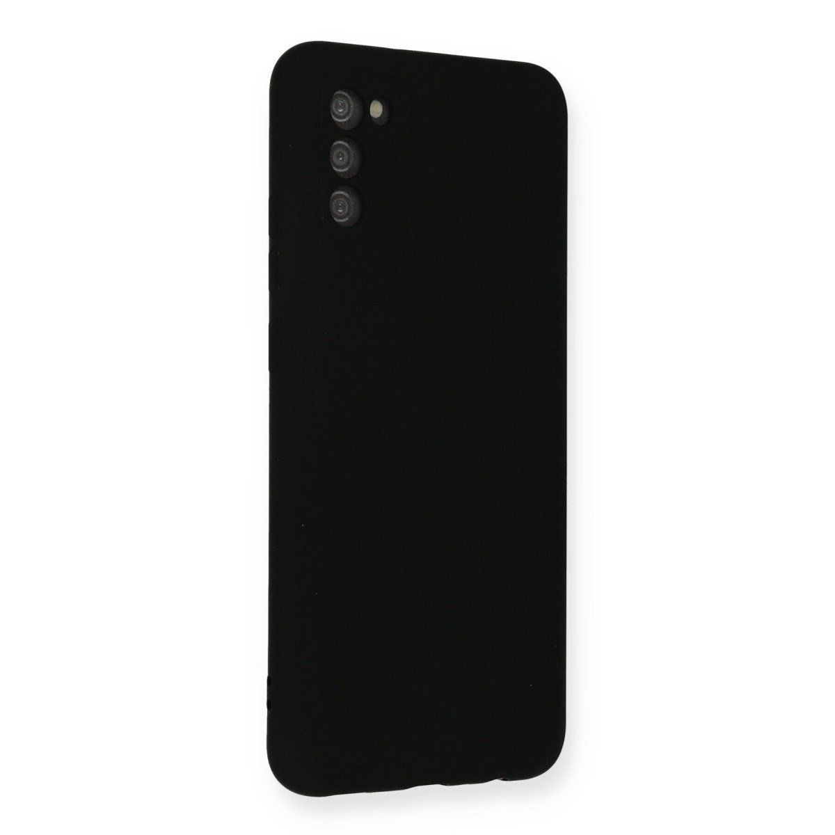 Galaxy A03S Kılıf Nano içi Kadife Silikon - Siyah