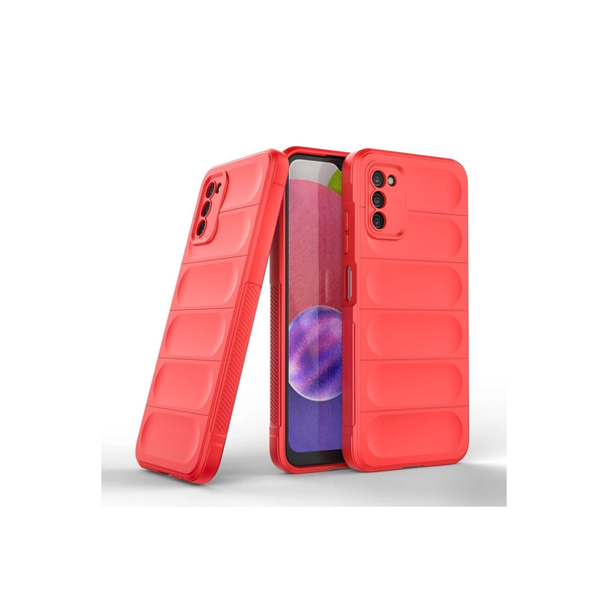 Galaxy A03S Kılıf Optimum Silikon - Kırmızı