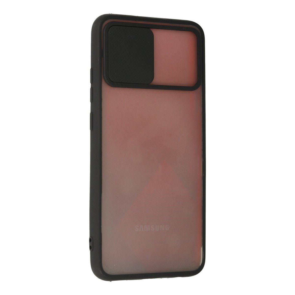Galaxy A03S Kılıf Palm Buzlu Kamera Sürgülü Silikon - Siyah