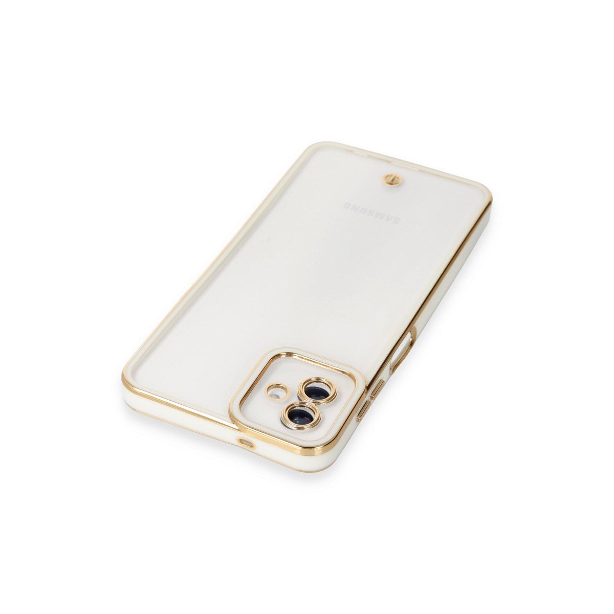 Galaxy A04 Kılıf Liva Lens Silikon - Beyaz
