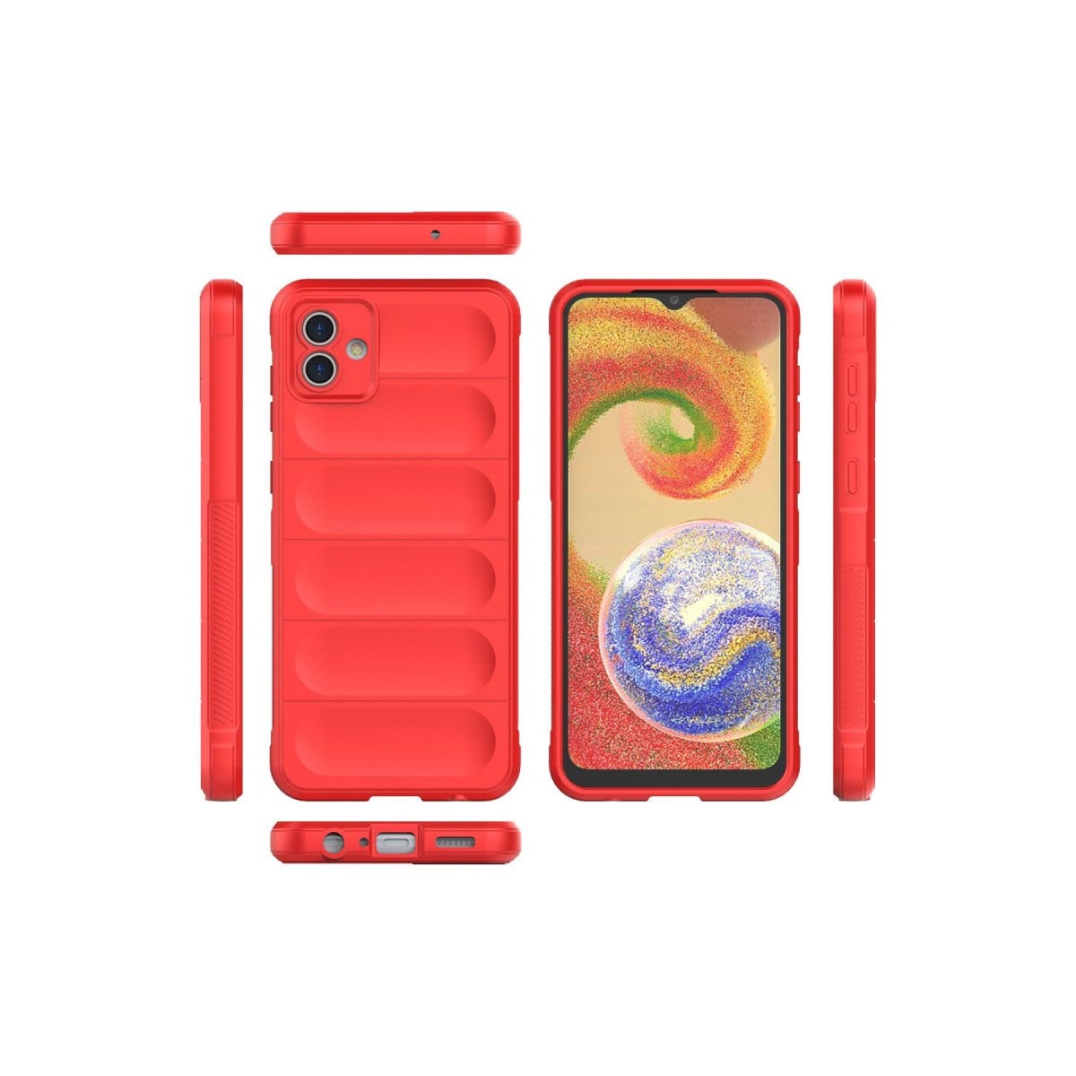 Galaxy A04 Kılıf Optimum Silikon - Kırmızı