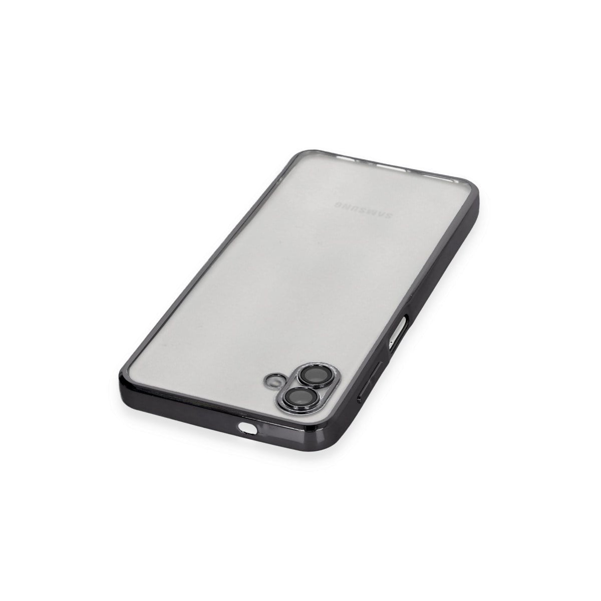 Galaxy A04 Kılıf Razer Lensli Silikon - Siyah
