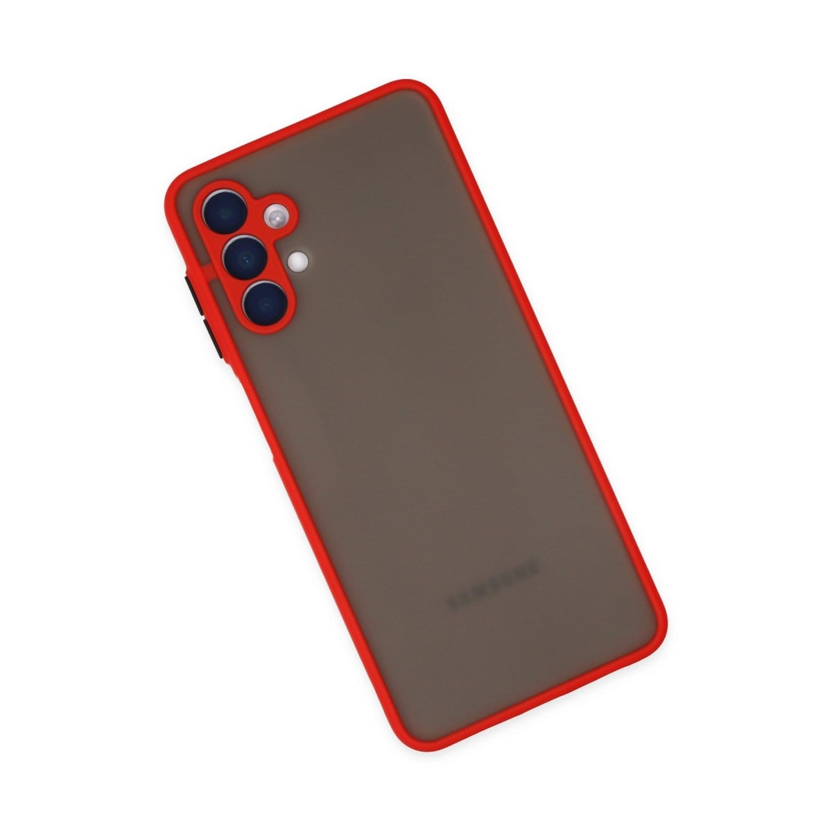 Galaxy A04S Kılıf Montreal Silikon Kapak - Kırmızı