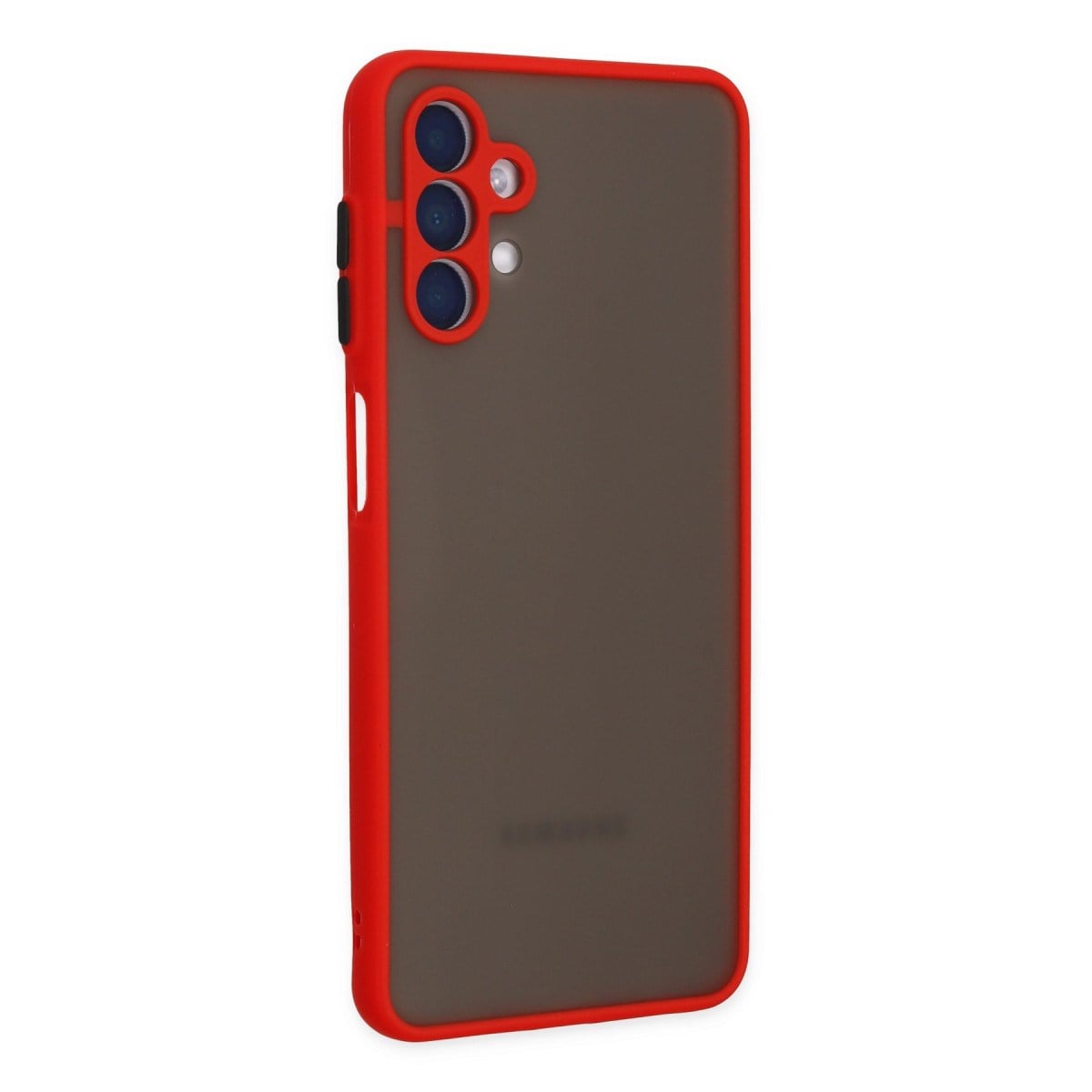 Galaxy A04S Kılıf Montreal Silikon Kapak - Kırmızı