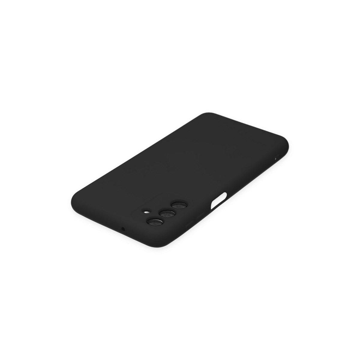 Galaxy A04S Kılıf Nano içi Kadife Silikon - Siyah