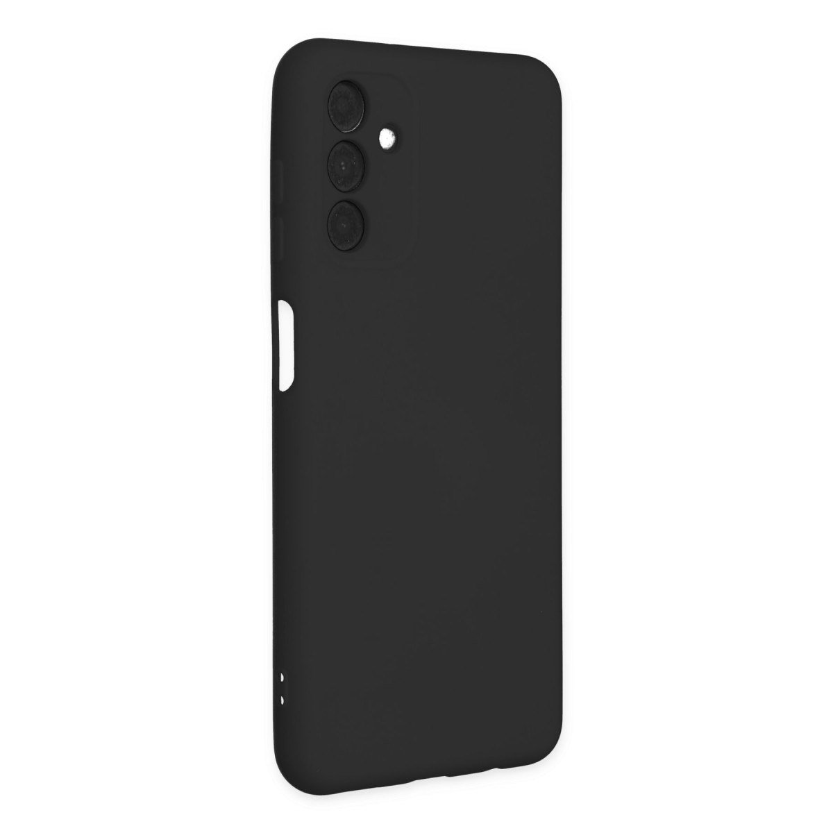 Galaxy A04S Kılıf Nano içi Kadife Silikon - Siyah
