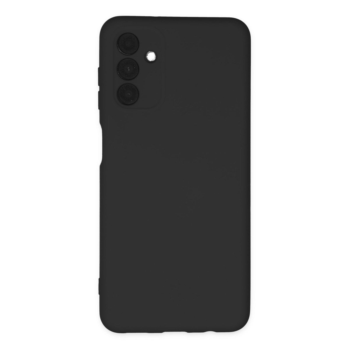 Galaxy A04S Kılıf Nano içi Kadife Silikon - Siyah