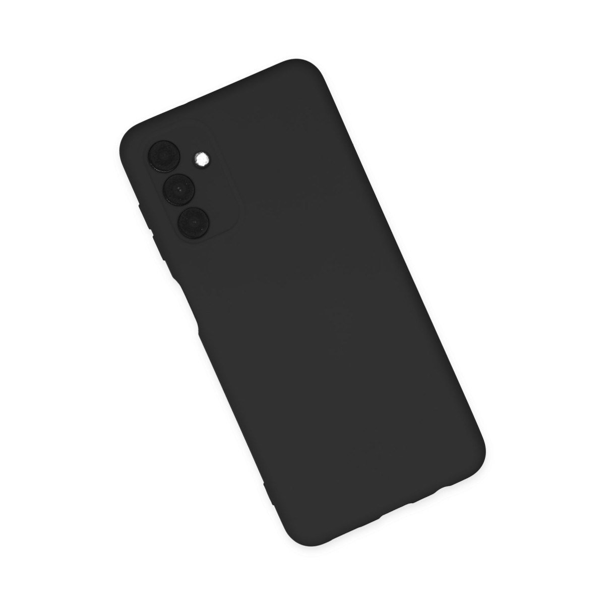 Galaxy A04S Kılıf Nano içi Kadife Silikon - Siyah