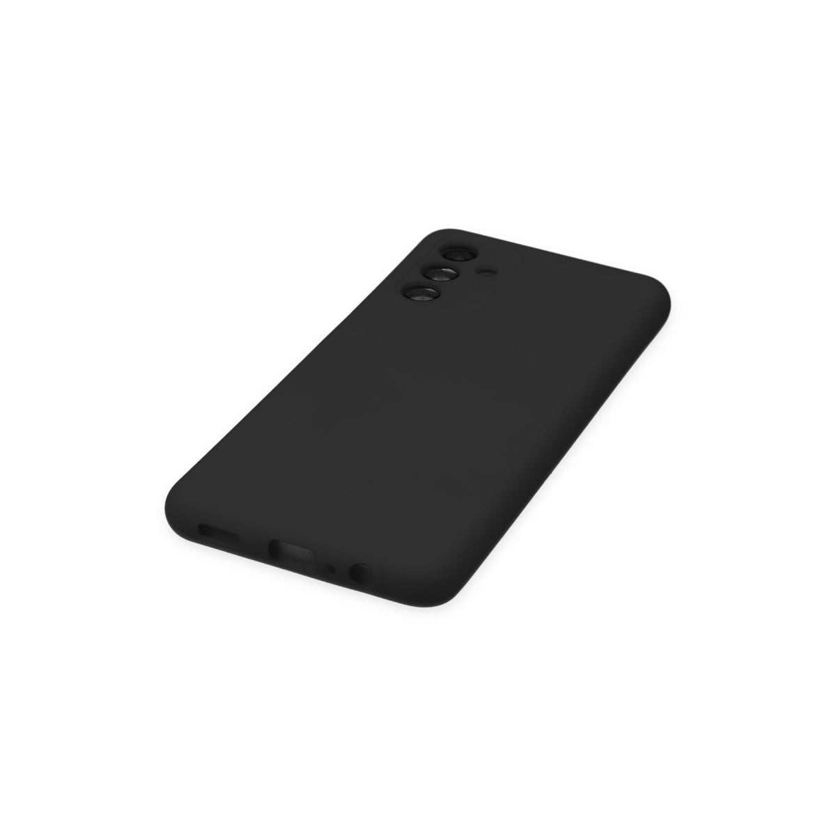 Galaxy A04S Kılıf Nano içi Kadife Silikon - Siyah
