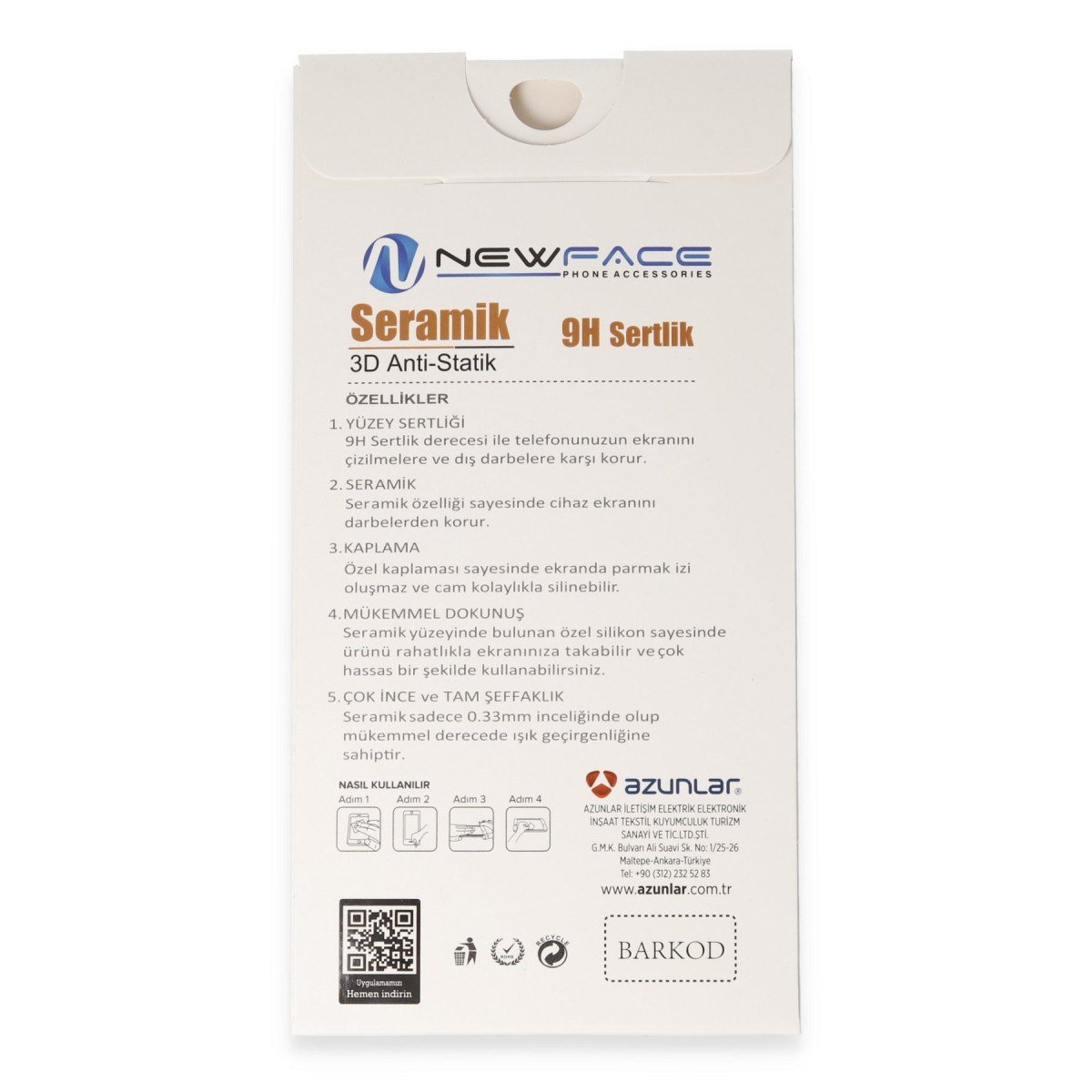 Galaxy A05 3D Antistatik Mat Seramik Nano Ekran Koruyucu