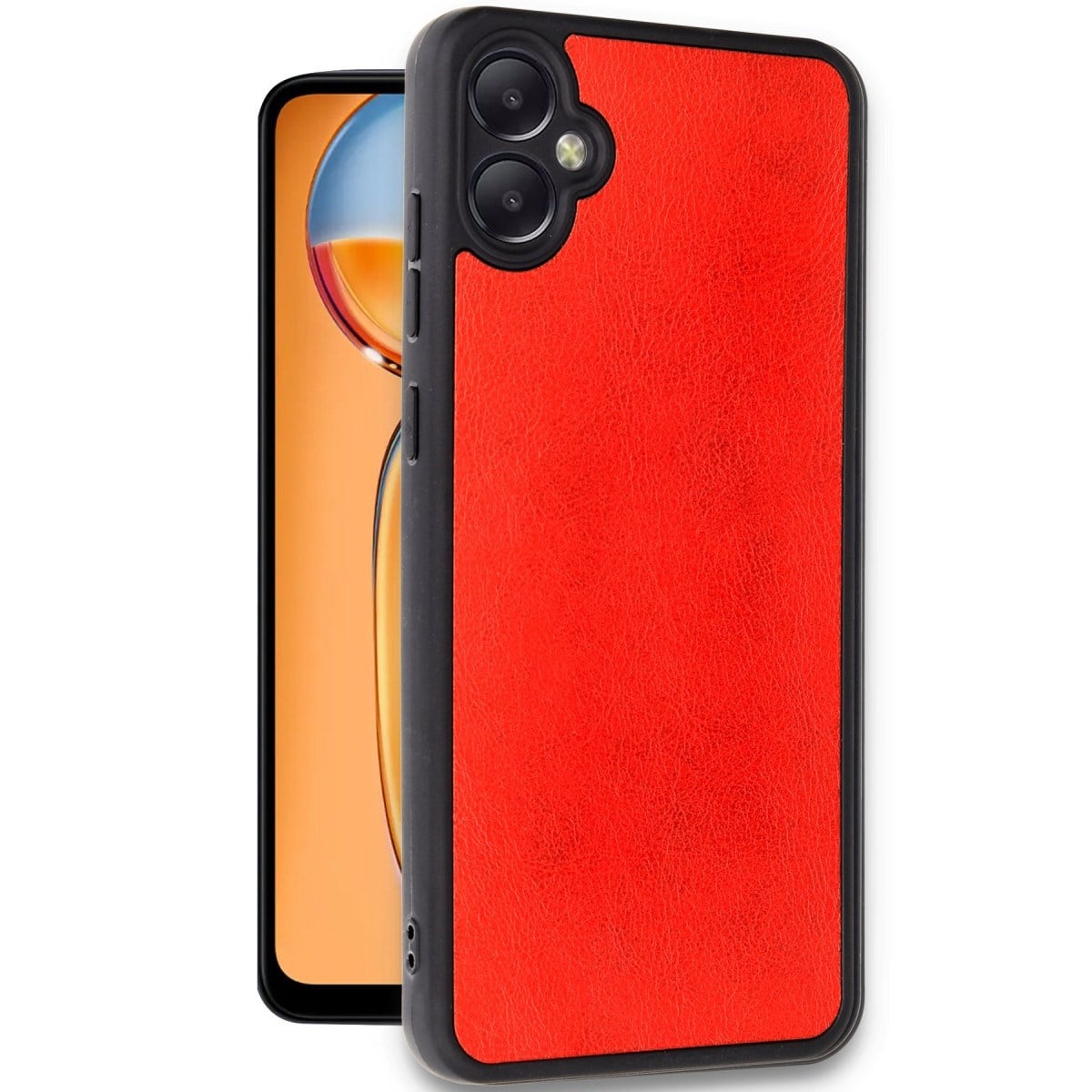 Galaxy A05 Kılıf Aras Deri Kapak - Kırmızı